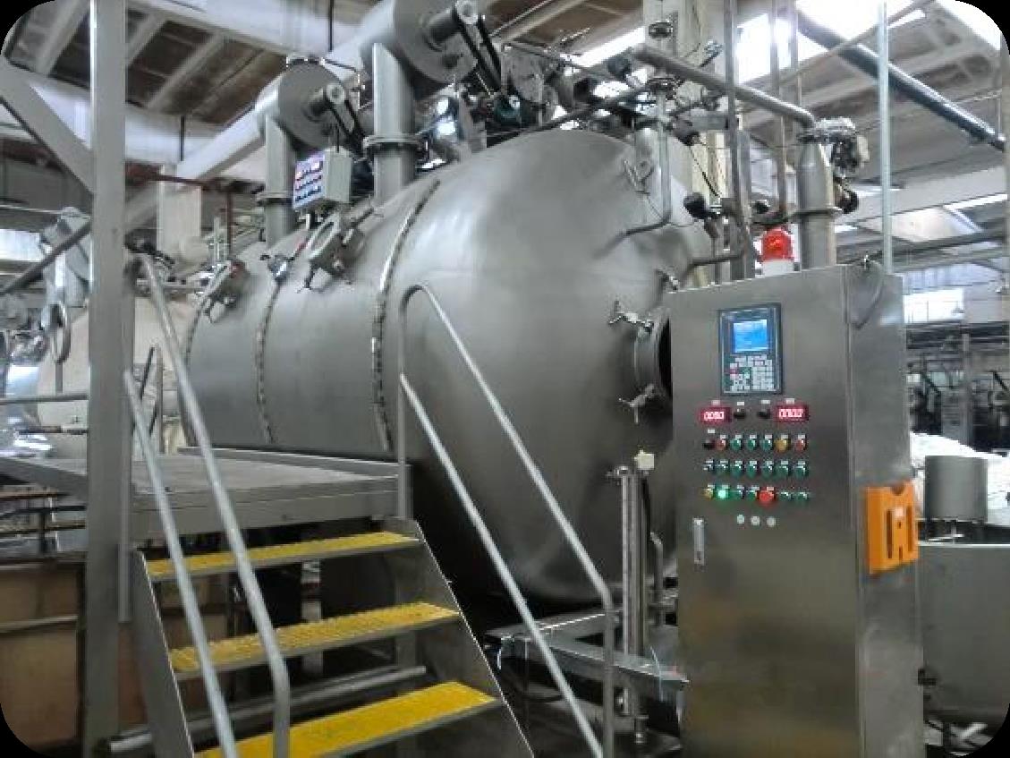 Industrial textile dyeing machine from the supplied corporate profile